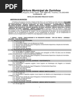 Edital Prefeitura de Ourinhos