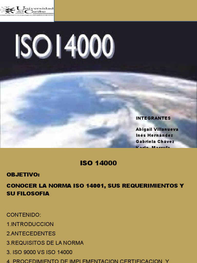 Introducción a la norma ISO 14001 | PDF | Entorno natural | Business
