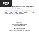 Download Contoh Proposal Bantuan Dana Pengobatan by Agus Rizal Al Minangkabawi SN336816370 doc pdf