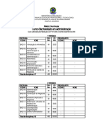 Matriz Curricular 2