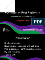 Positivism vs Post Positivism Research