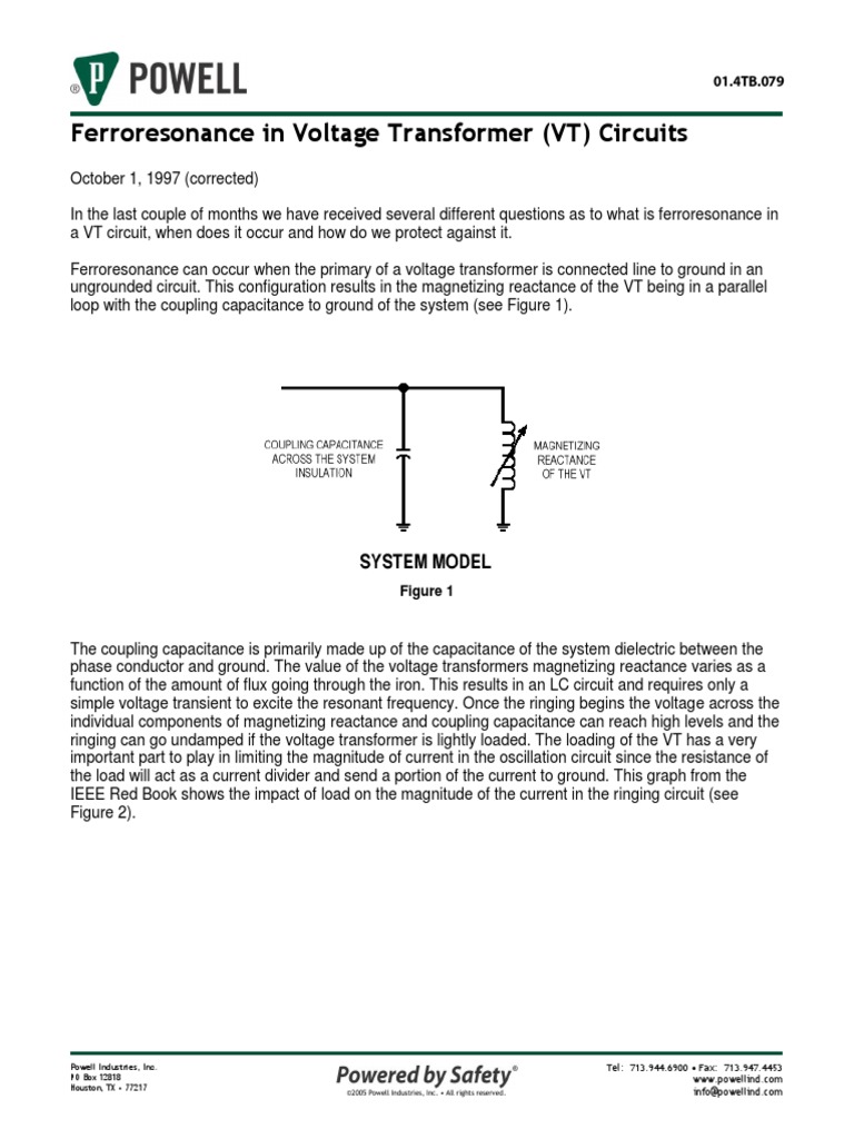 Blown Fuses in Voltage Transformers PDF PDF Transformer Capacitor