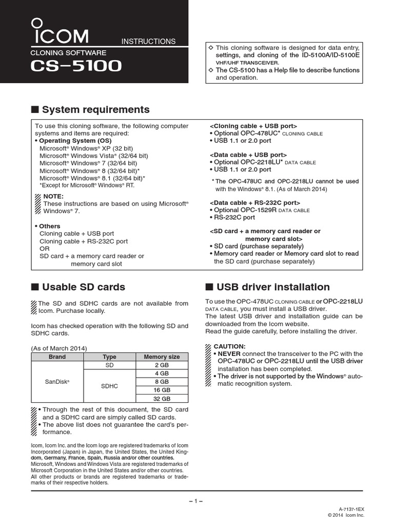 CS-5100 Eng | PDF | Comma Separated Values | Secure Digital