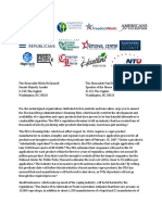 Coalition Letter Urging Congressional Action to Overturn FDA E-Cigarette Rules