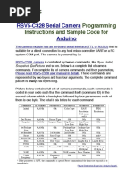 Serial Camera Module Programming Instructions and Tutorial PDF