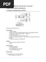 01-Analysis of A Spring System