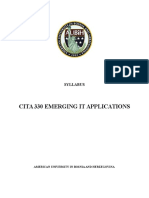 CITA 330 Emerging IT Applications Syllabus Fall 2016 - FINAL