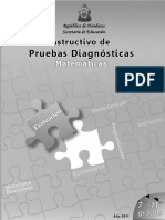 Instructivo Prueba Diagnóstica 7º-11º Matemáticas (2011)