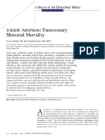 Unsafe Abortion _Unnecessary Maternal Mortality