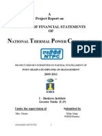 Financial Statement Analysis of NTPC