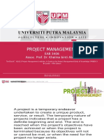 Project Management: EAB 3406 Assoc. Prof. Dr. Khalina Binti Abdan