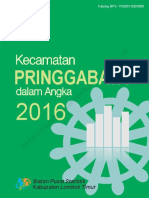 Kecamatan Pringgabaya Dalam Angka 2016