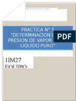 Practica 5 Presion de Vapor