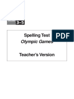 Spelling Test: Olympic Games