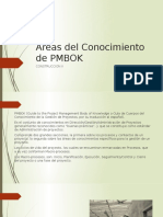 Áreas Del Conocimiento de PMBOK