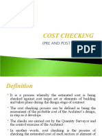 Cost Checking