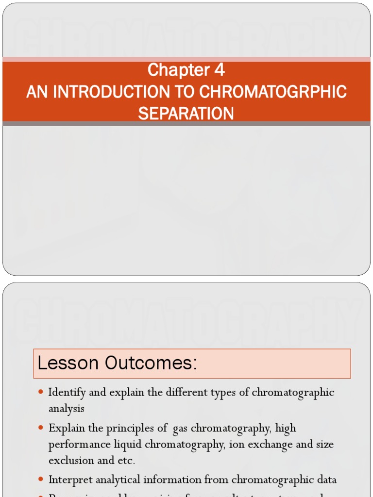 Introduction to Chromatographic Methods | PDF | Chromatography | Elution