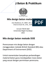 Mix Design Beton DOE