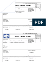 Work Order Form