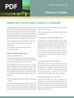 West of England Defence Guide Speed and Consumption