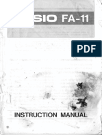 Casion FA-11 User Manual