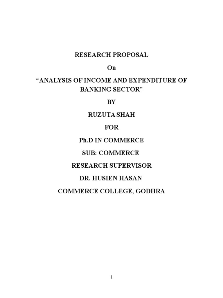 research proposal on banking