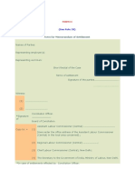 Form For Memorandum of Settlement: (See Rule 58)