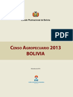 Censo Nacional Agropecuario Bolivia 2013