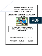 Plan de Emergencia Educativa