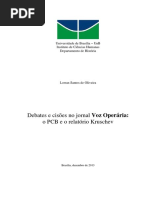 Debates e Cisões No Jornal Voz Operária - O PCB e o Relatório Kruschev