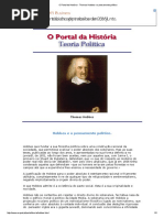O Portal Da História - Thomas Hobbes e o Pensamento Político