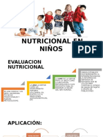Evaluacion Nutricional en Niños