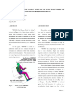 Development of A Finite Element Model of The Total Human Model For Safety (Thums) and Application To Car-Pedestrian Impacts Tomoyuki Maeno