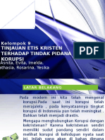 Agama - Tinjauan Etis Kristen Terhadap Tindak Pidana Korupsi