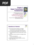 Digital Transmission Fundamentals Fundamentals: Questions of Interest