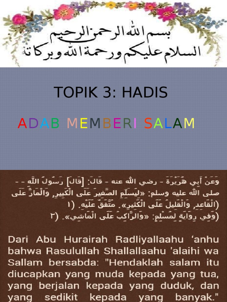 Adab Memberi Salam Pdf
