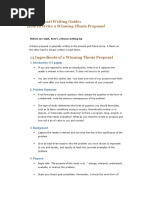 How To Write A Winning Thesis Proposal: The Proposal Writing Guide