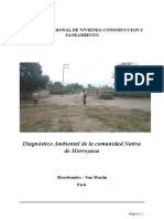 Diagnóstico ambiental Comunidad Nativa Morroyacu