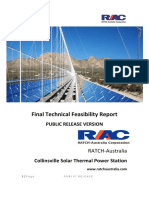 Collinsville Solar Thermal Feasibility Study - Technical Feasibility Study - Public Release