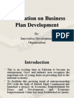 Orientation on Business Plan Development