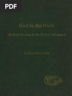 Carleen Mandolfo God in The Dock Dialogic Tension in The Psalms of Lament JSOT Supplement 2003 PDF