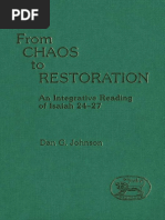 Dan G. Johnson From Chaos To Restoration An Integrative Reading of Isaiah 24-27 JSOT Supplement 1988 PDF