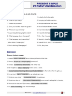 Exercisespresentsimplecontinuous PDF