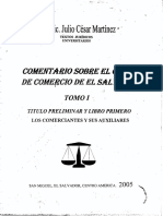 Comentarios Sobre El Codigo de Comercio de El Salvador Parte 2 (Martinez, J. C.)