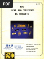 PMI Linear and Data Conversion IC Products 1976