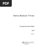 Delta Module Three Principal Examiner s Report 2010