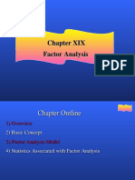Chapter XIX Factor Analysis