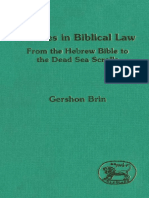 Gershon Brin Studies in Biblical Law From the Hebrew Bible to the Dead Sea Scrolls JSOT Supplement Series 1994.pdf