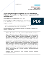 Preparation and Characterization of The TiO2 Immobilized Polymeric Photocatalyst For Degradation of Aspirin Under UV and Solar Light