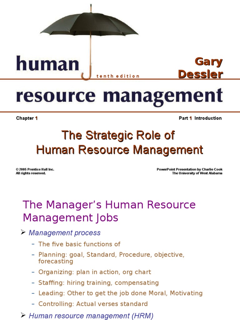 The Strategic Role of Human Resource Management | PDF | Human Resource ...